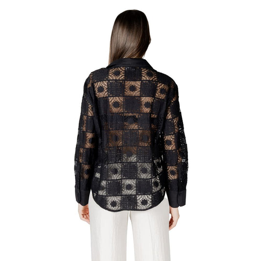 Schwarzes Baumwollhemd von Vila Clothes