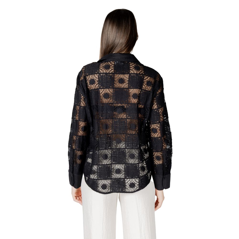 Schwarzes Baumwollhemd von Vila Clothes