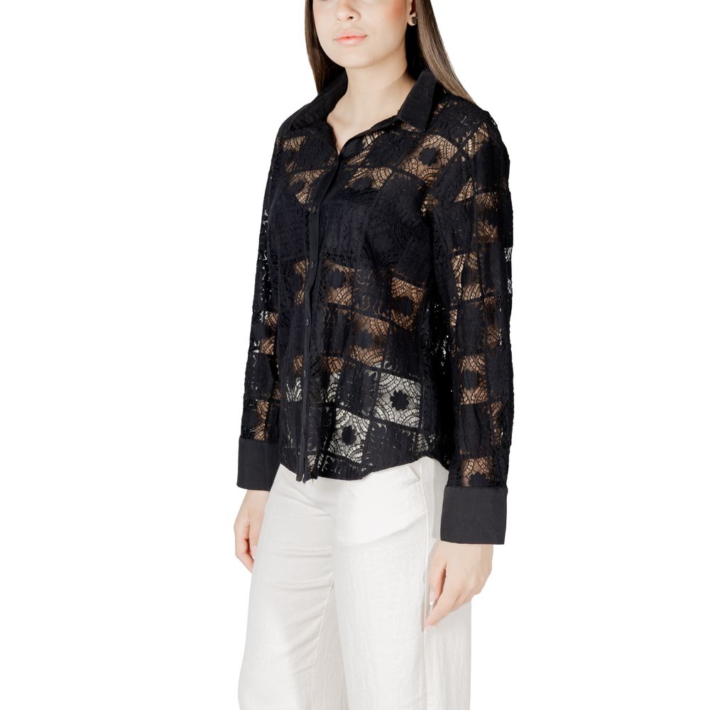 Schwarzes Baumwollhemd von Vila Clothes