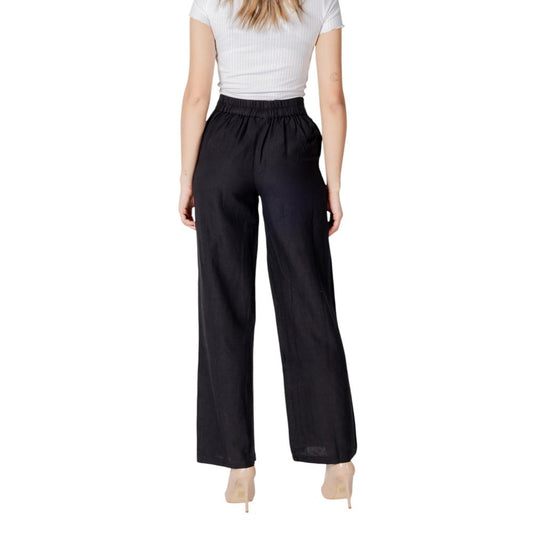 Vila Clothes – Schwarze Viskosehose