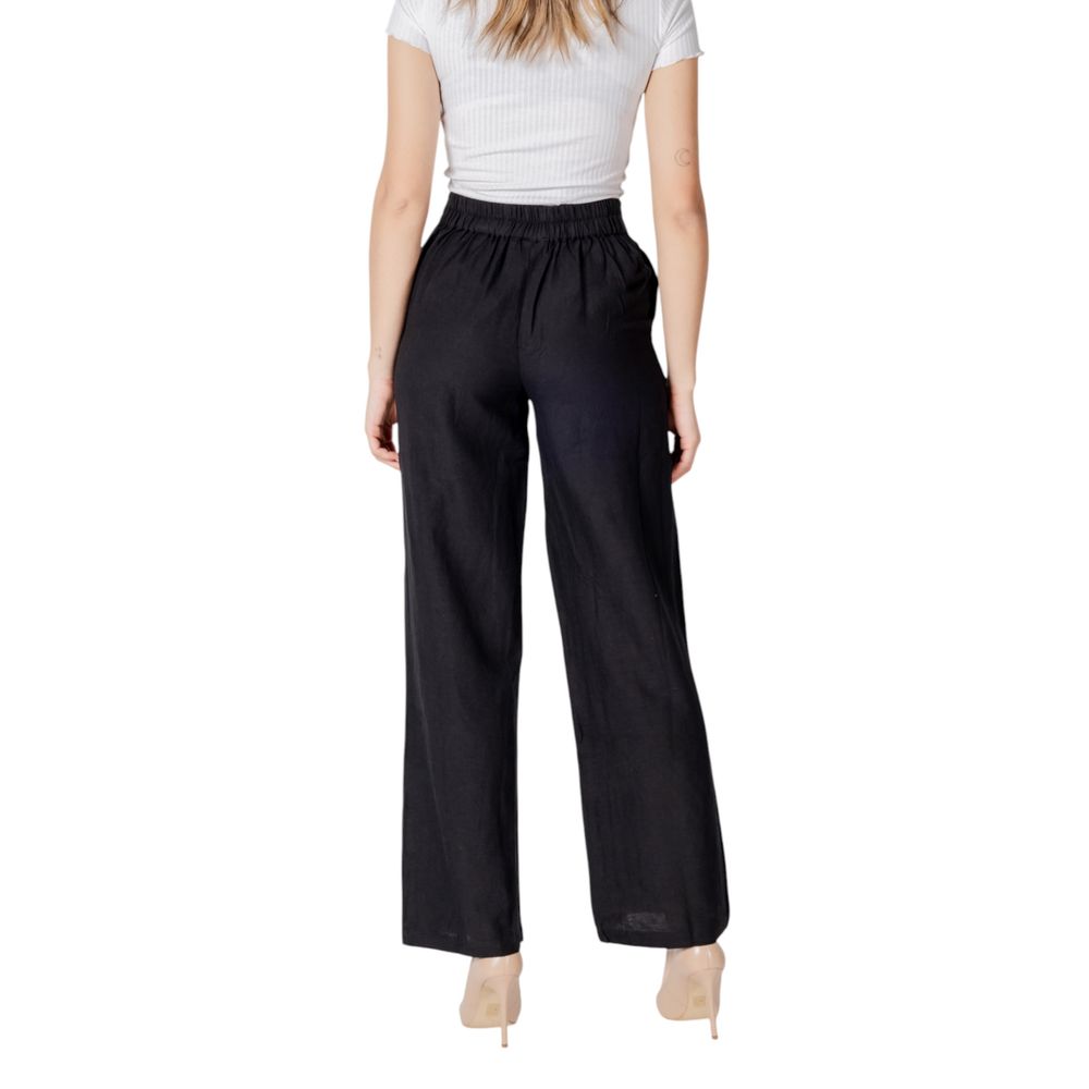 Vila Clothes – Schwarze Viskosehose