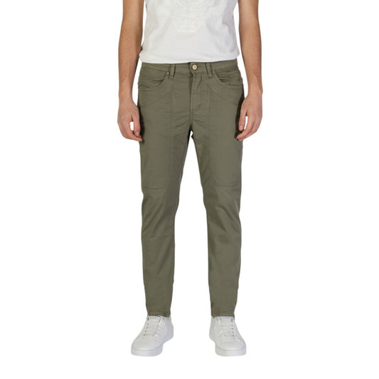 Jeckerson Green Cotton Skinny Pants
