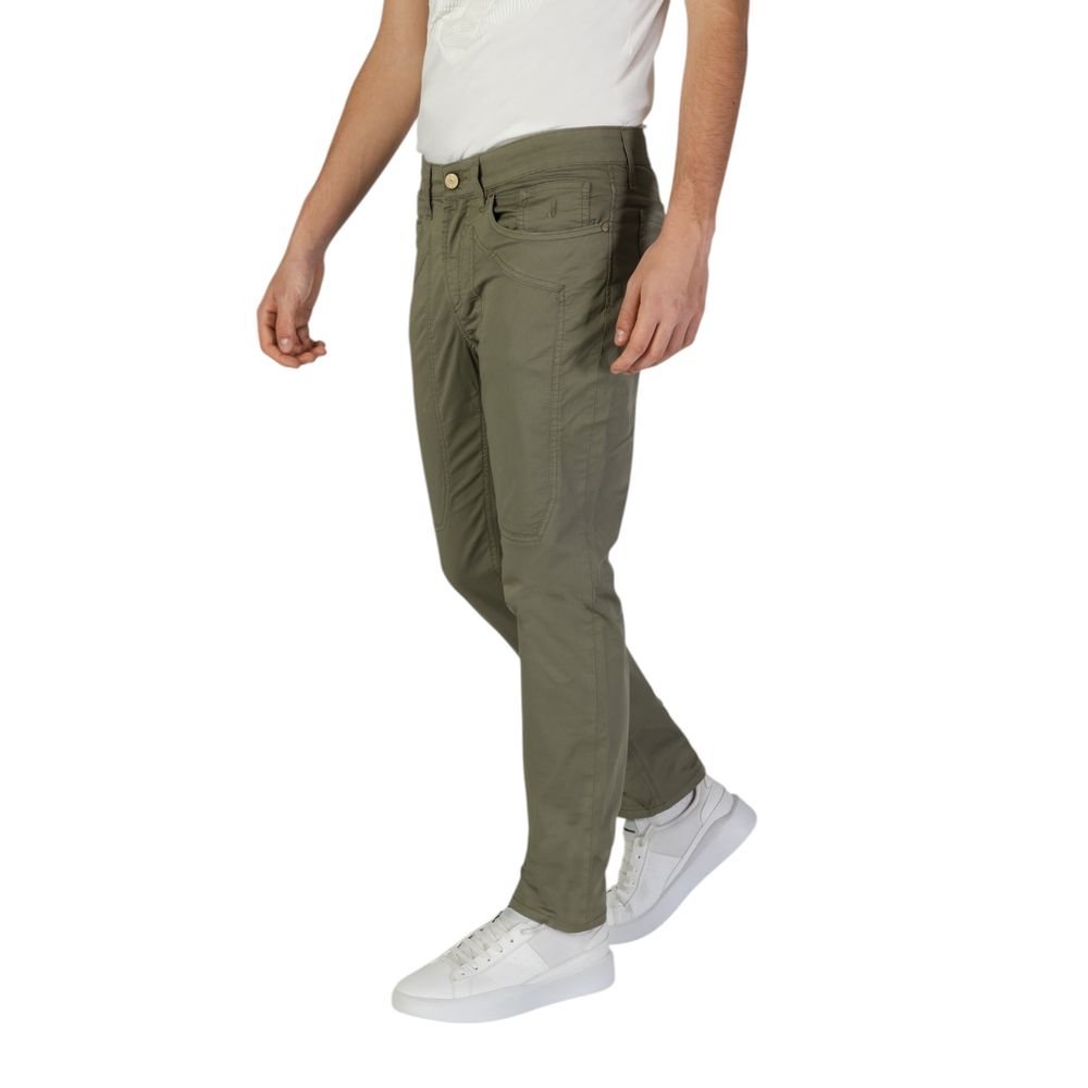 Jeckerson Green Cotton Skinny Pants