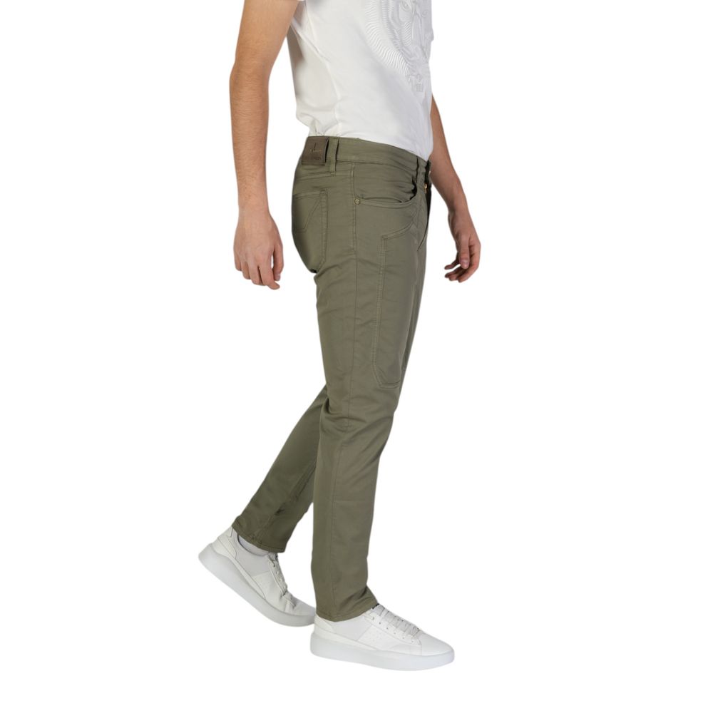 Jeckerson Green Cotton Skinny Pants