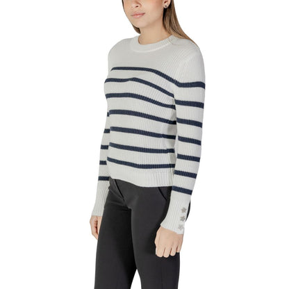 Morgan De Toi Weißer Baumwollpullover