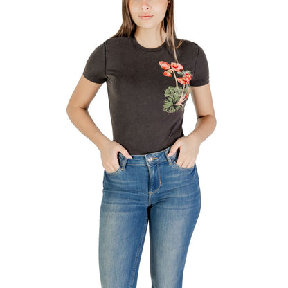 Desigual Schwarzes Baumwoll-T-Shirt