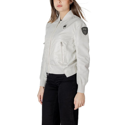 Blauer White Polyamide Jackets & Coat