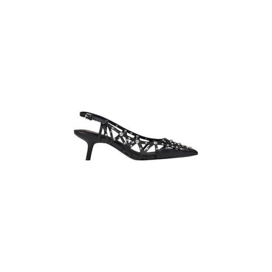 ASH Schwarze Leder-Pumps mit hohem Absatz