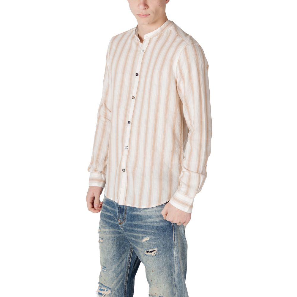 Gianni Lupo Beige Cotton Shirt