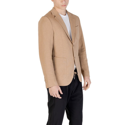 Gianni Lupo Beige Baumwollblazer