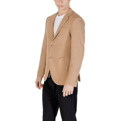 Gianni Lupo Beige Baumwollblazer