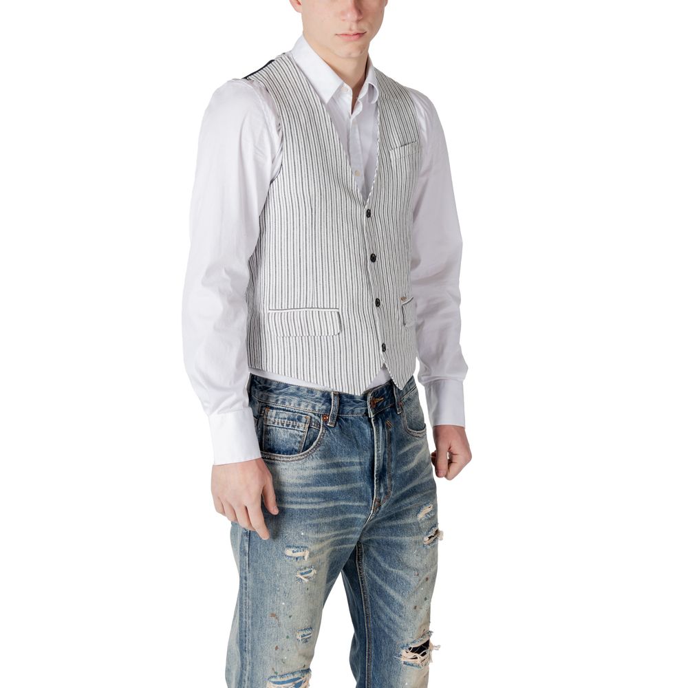 Gianni Lupo – Schwarze Leinenweste