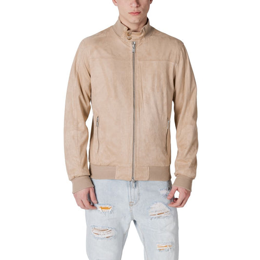 Gianni Lupo Beige Polyester Jacken &amp; Mäntel