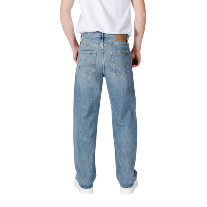 Jack Jones – Blaue Jeans aus Baumwolle mit entspannter Passform