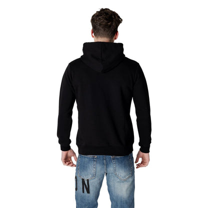 Icon Schwarzer Baumwoll-Hoodie