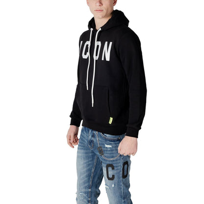 Icon Schwarzer Baumwoll-Hoodie