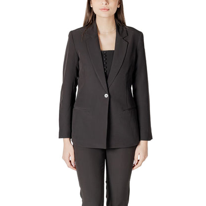 ICHI Schwarzer Polyester-Blazer