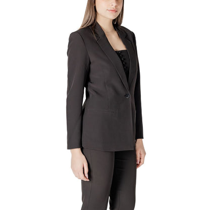 ICHI Schwarzer Polyester-Blazer