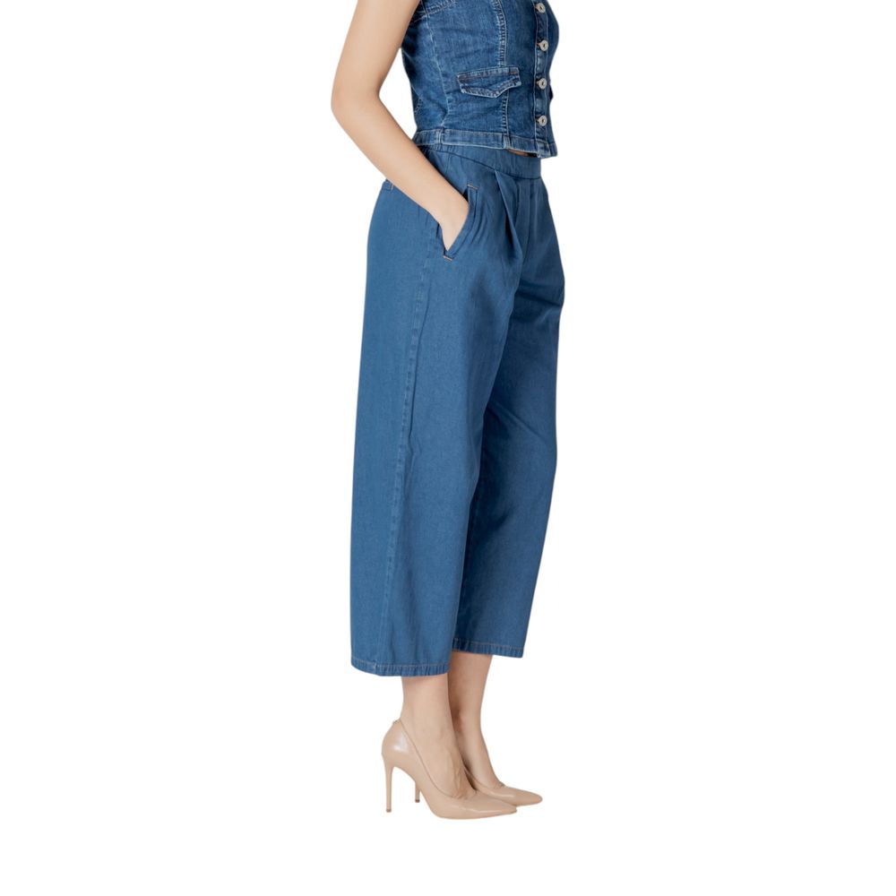 ICHI Blaue Baumwolljeans