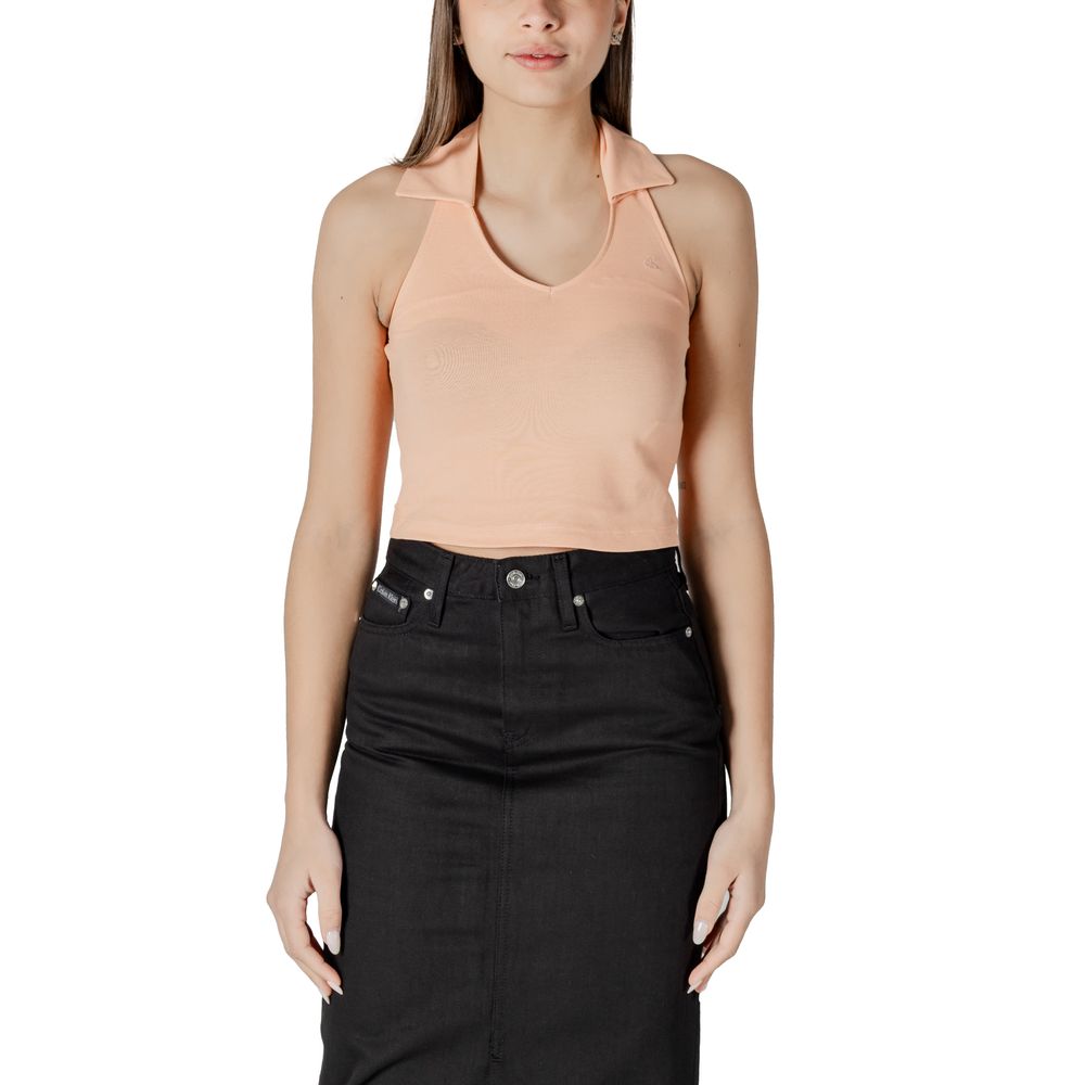Calvin Klein Jeans – Orangefarbenes Baumwolltop