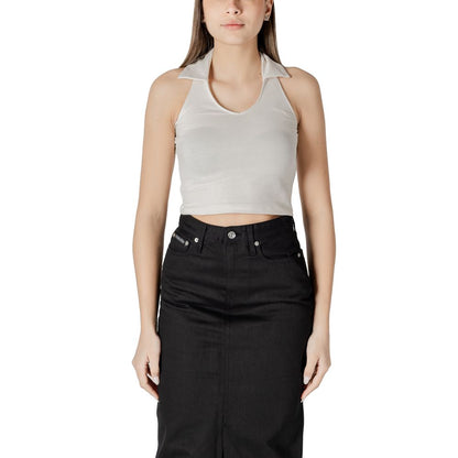 Calvin Klein Jeans – Beiges Baumwolltop