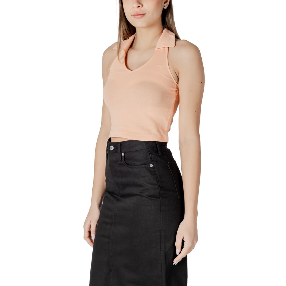 Calvin Klein Jeans – Orangefarbenes Baumwolltop