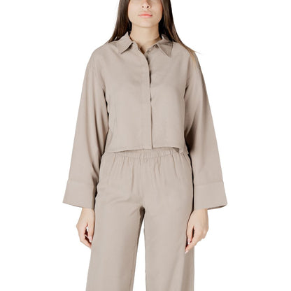 Only Beige Viscose Blouse