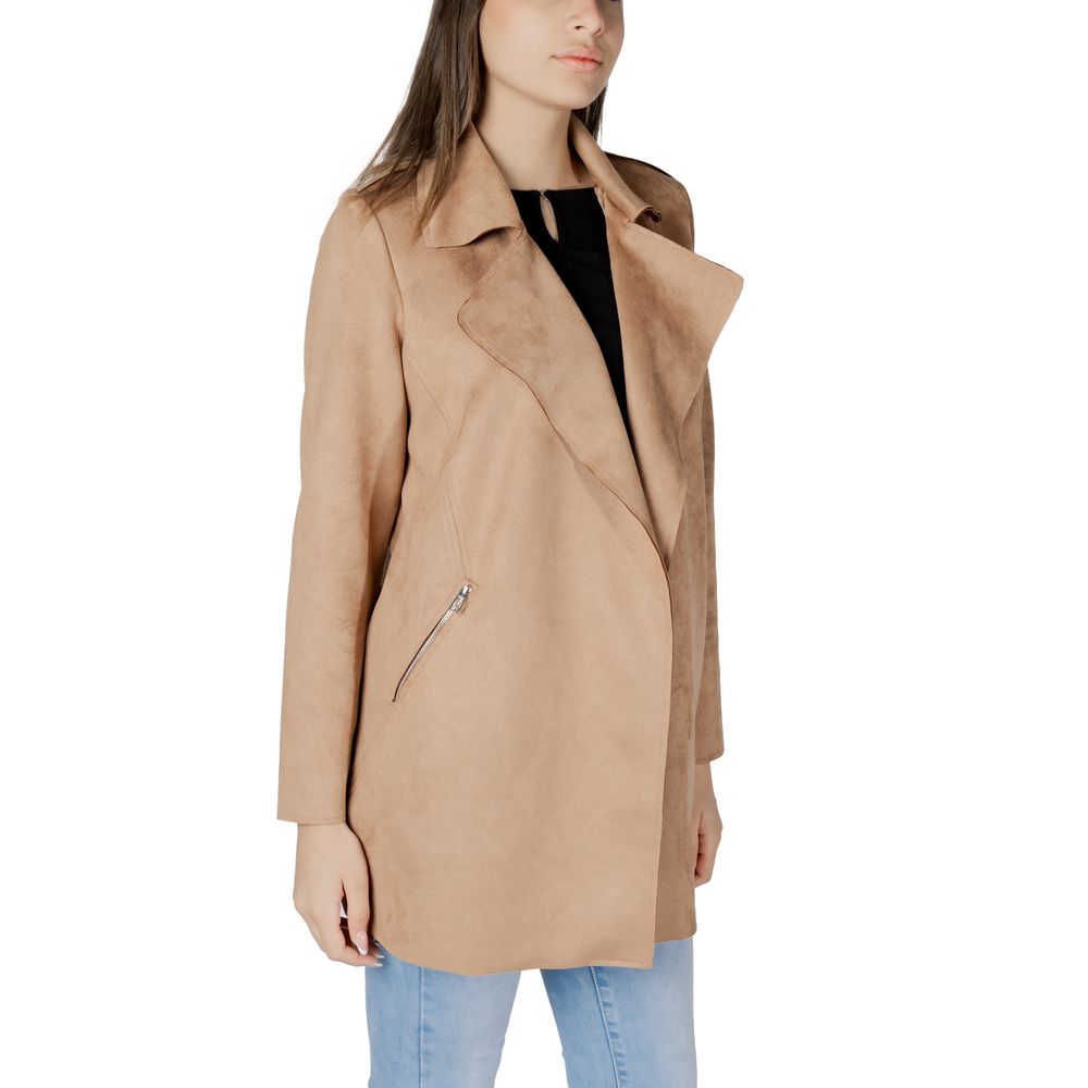 Street One – Trenchcoat aus Polyester in Beige