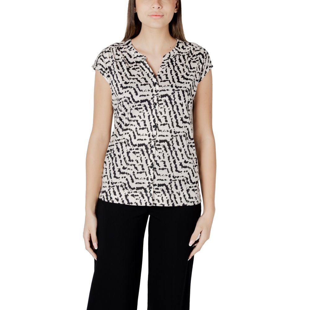 Street One – Cremefarbenes Baumwoll-T-Shirt