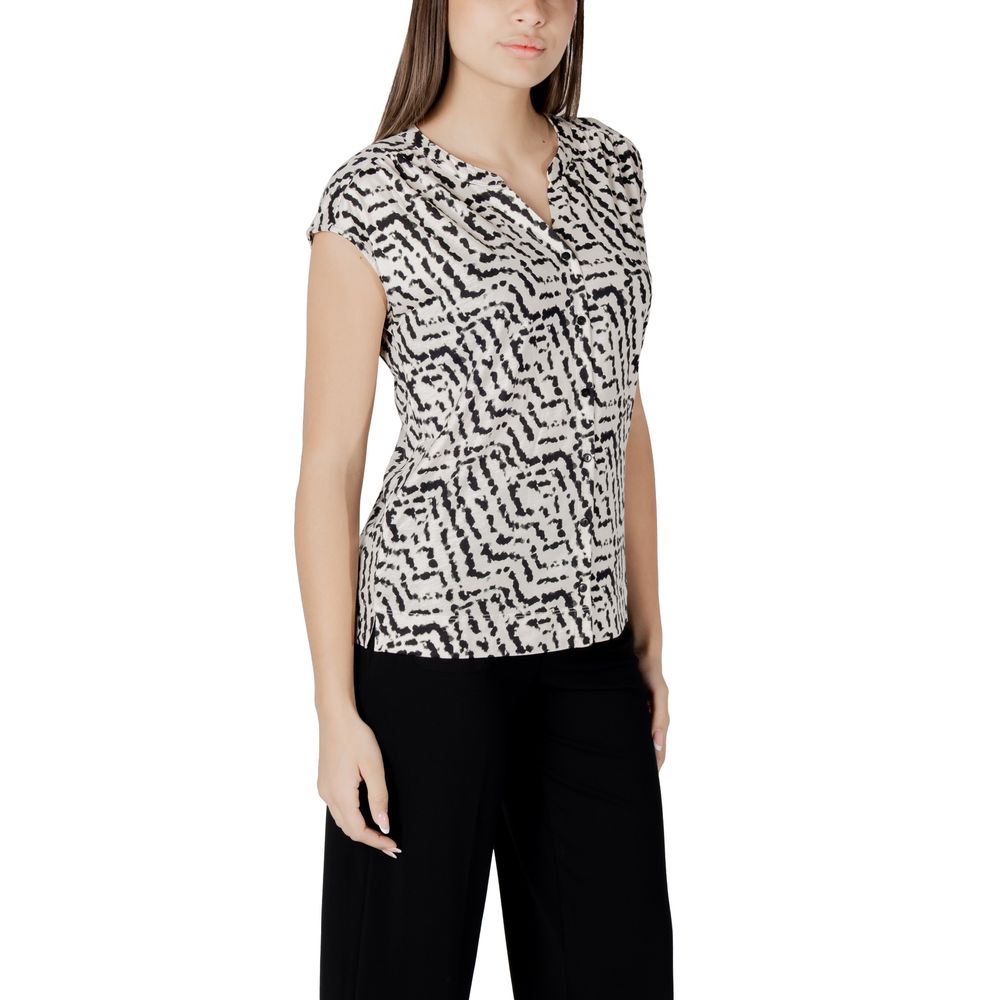 Street One – Cremefarbenes Baumwoll-T-Shirt