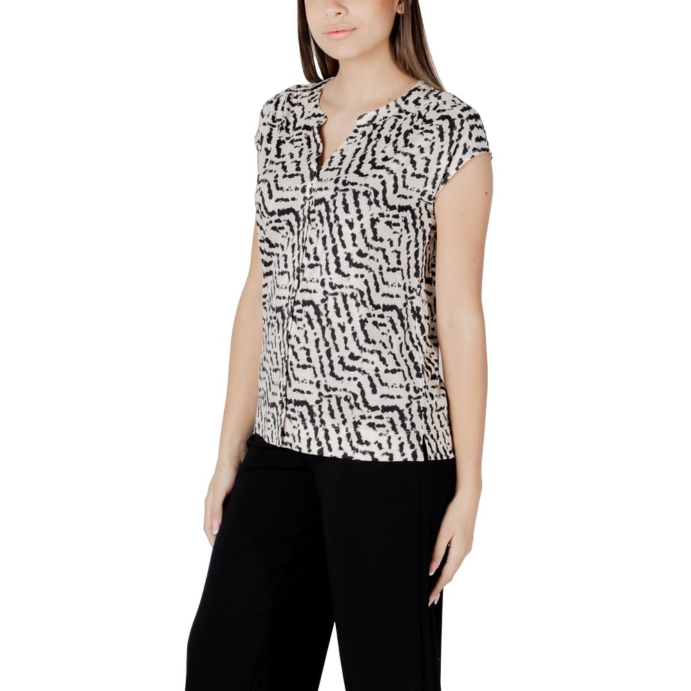 Street One – Cremefarbenes Baumwoll-T-Shirt