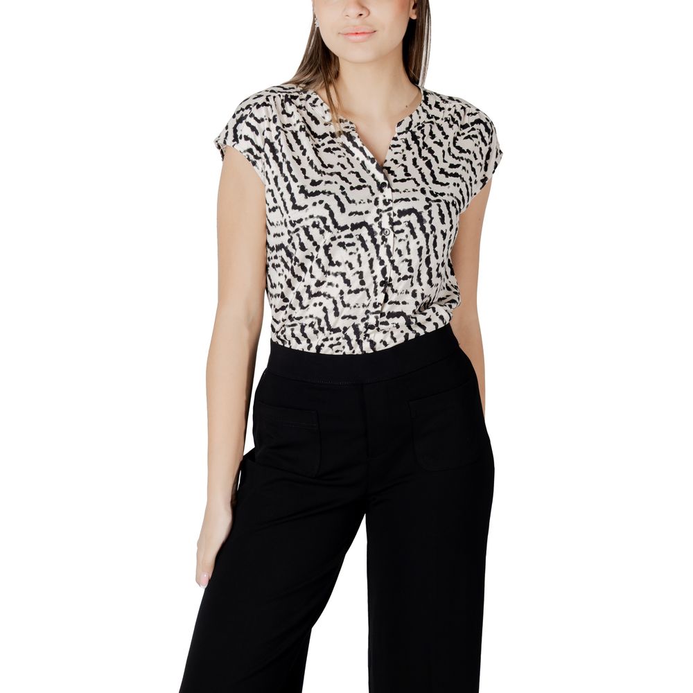 Street One – Cremefarbenes Baumwoll-T-Shirt