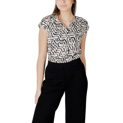 Street One – Cremefarbenes Baumwoll-T-Shirt