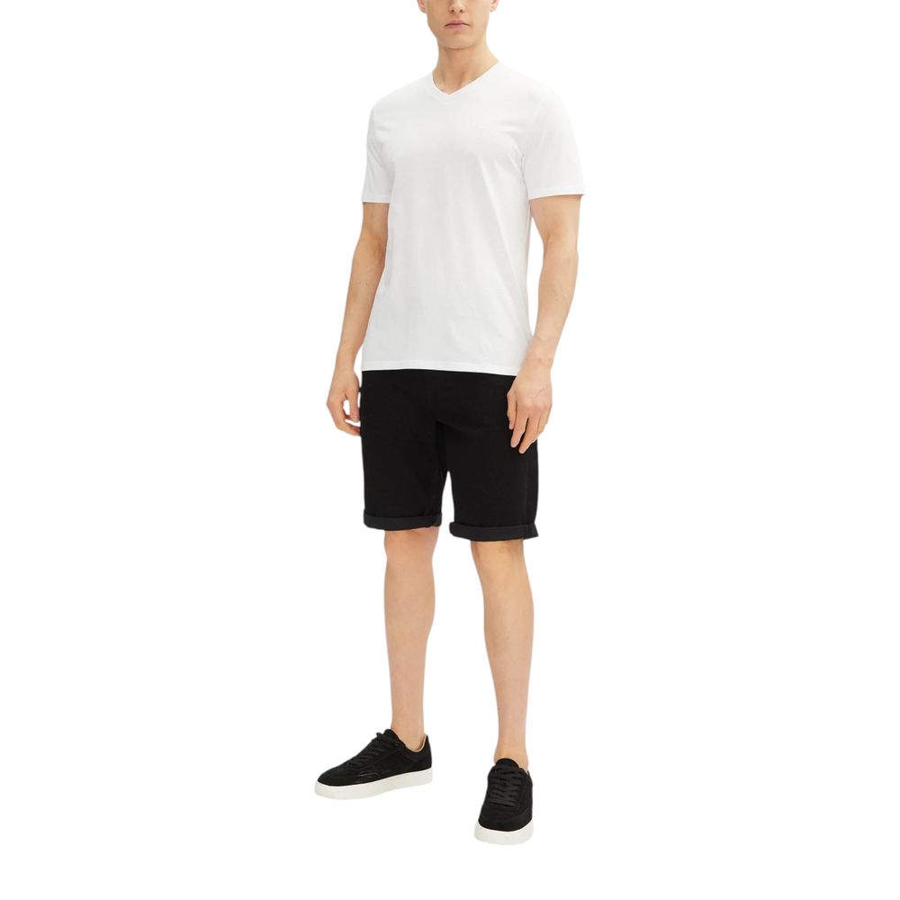 Calvin Klein Jeans – Schwarze Baumwoll-Bermuda