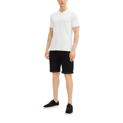 Calvin Klein Jeans – Schwarze Baumwoll-Bermuda