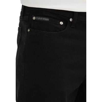 Calvin Klein Jeans – Schwarze Baumwoll-Bermuda