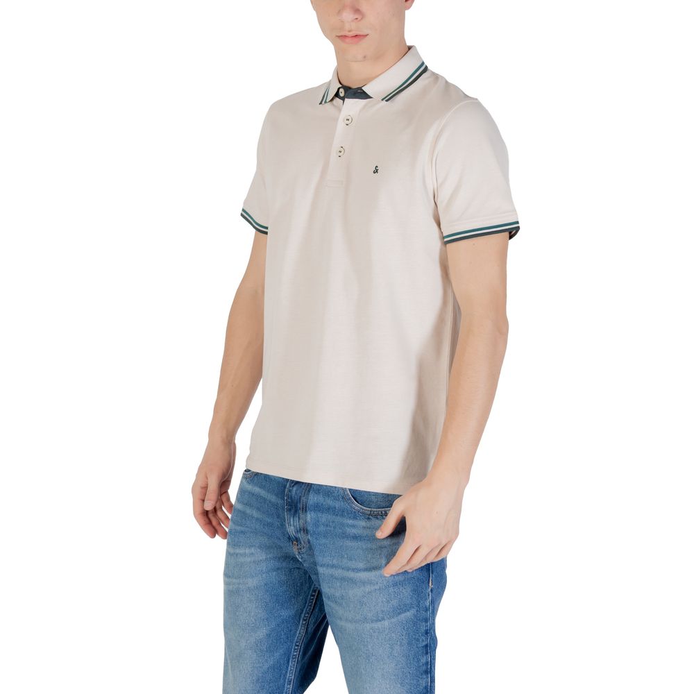 Beiges Poloshirt aus Baumwolle von Jack &amp; Jones