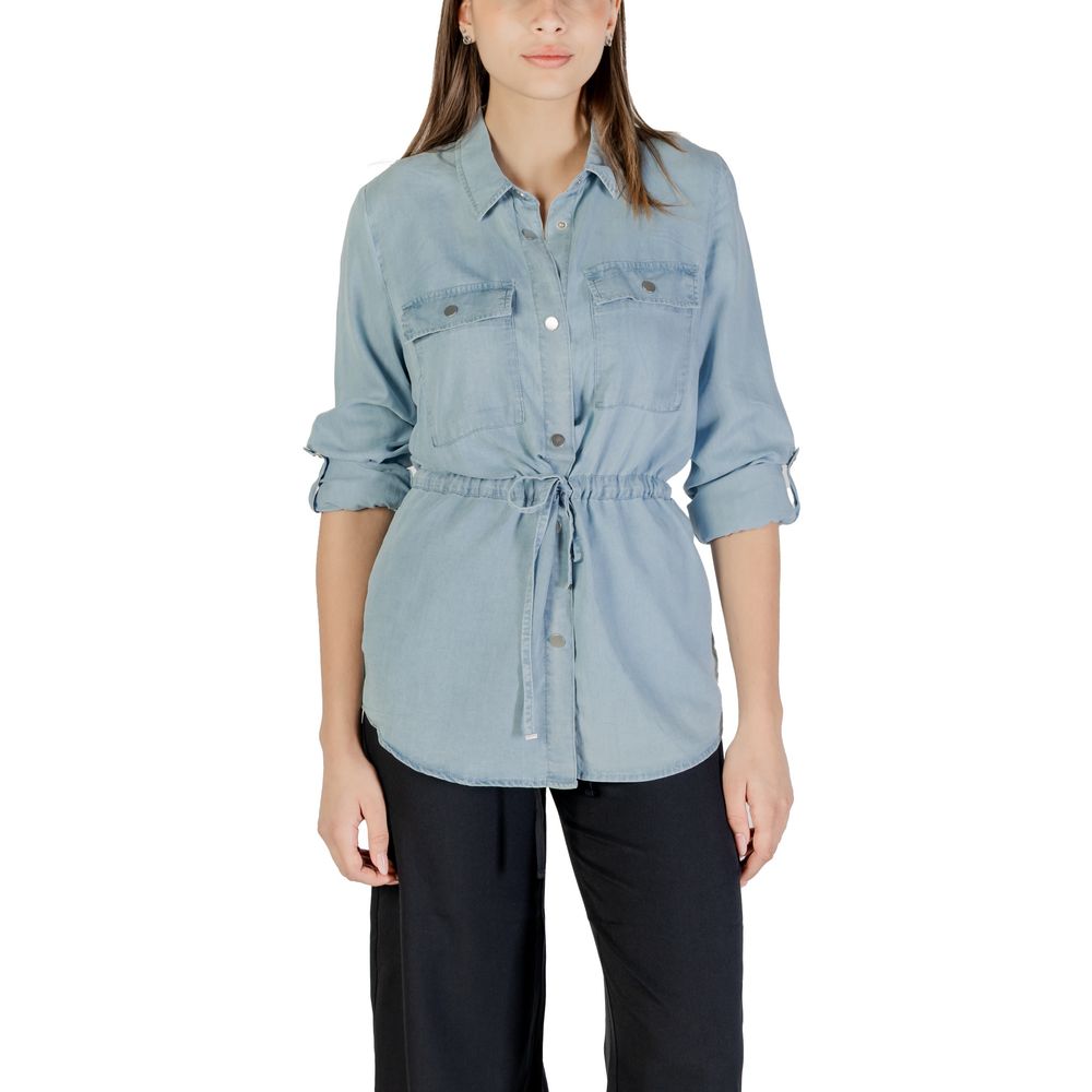 Only Hellblaue Tencel-Bluse