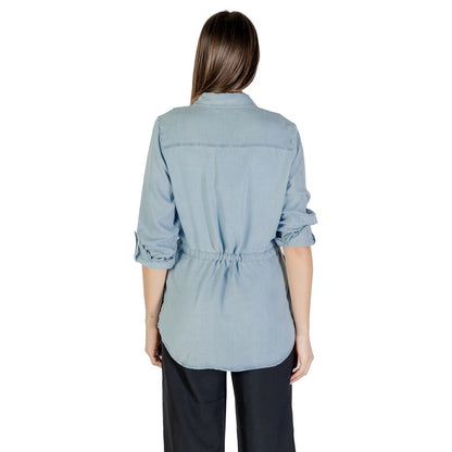 Only Hellblaue Tencel-Bluse