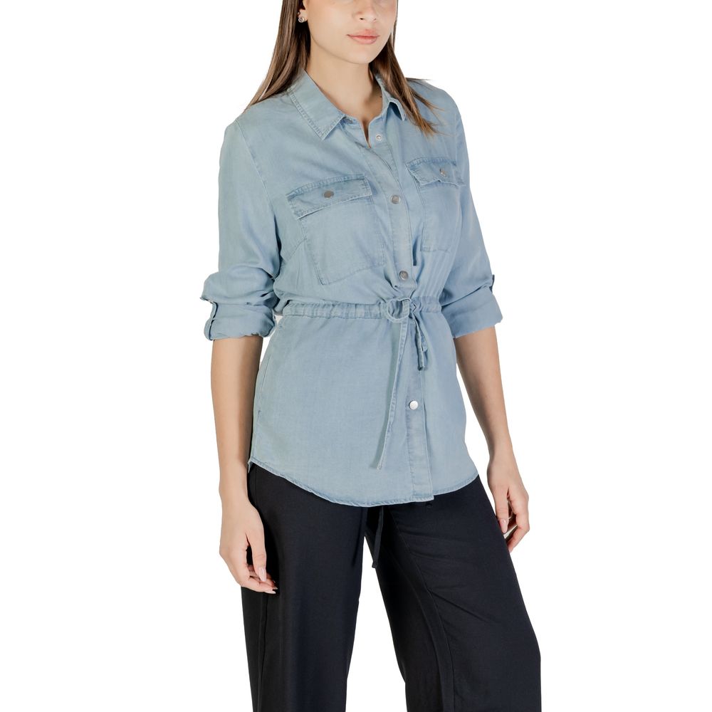 Only Hellblaue Tencel-Bluse
