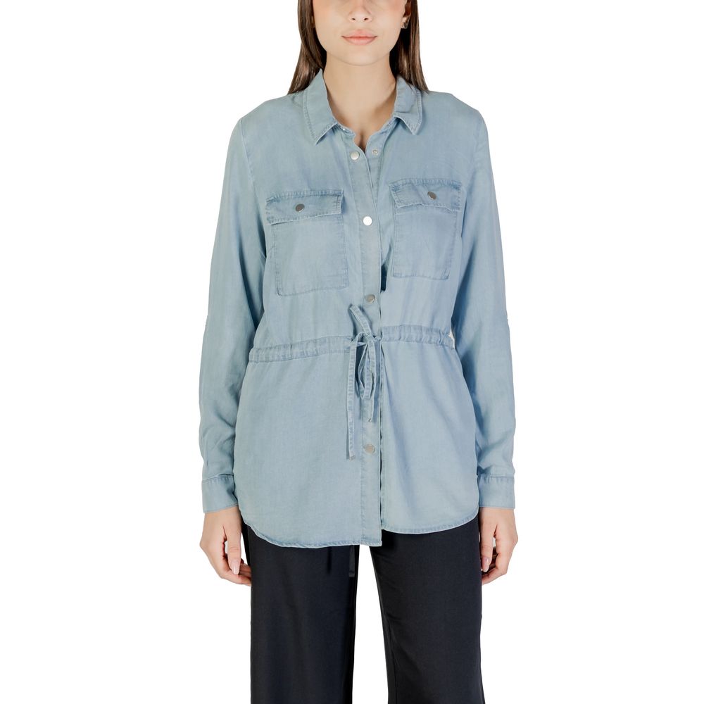 Only Hellblaue Tencel-Bluse