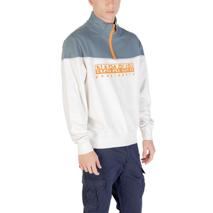 Cremefarbenes Baumwoll-Sweatshirt von Napapijri