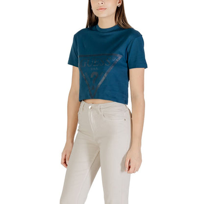 Guess Active Schwarzes Baumwoll-T-Shirt