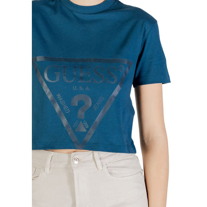 Guess Active Schwarzes Baumwoll-T-Shirt