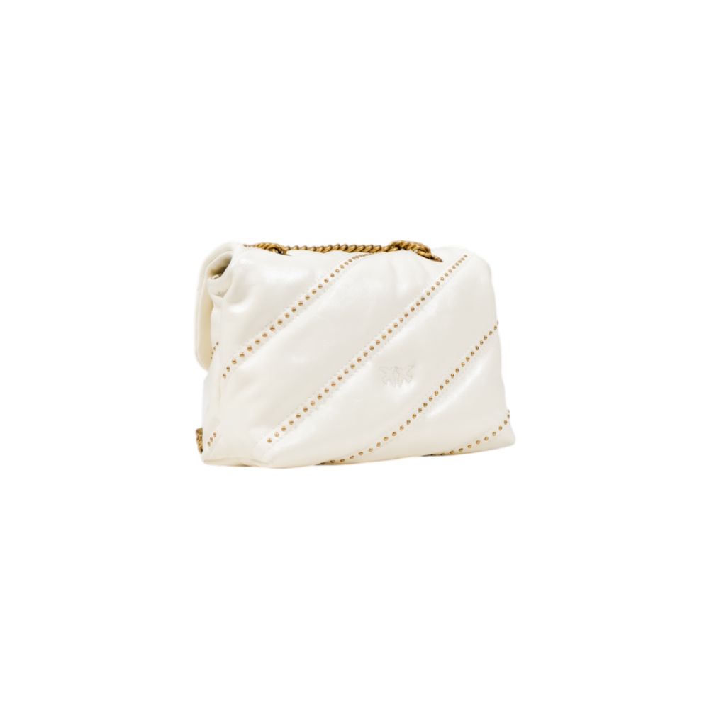 PINKO Weiße Polyethylen-Handtasche