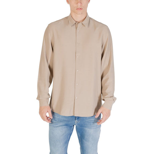 Antony Morato Beige Viskosehemd