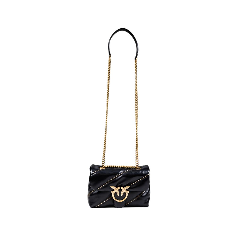 PINKO Schwarze Polyethylen-Handtasche