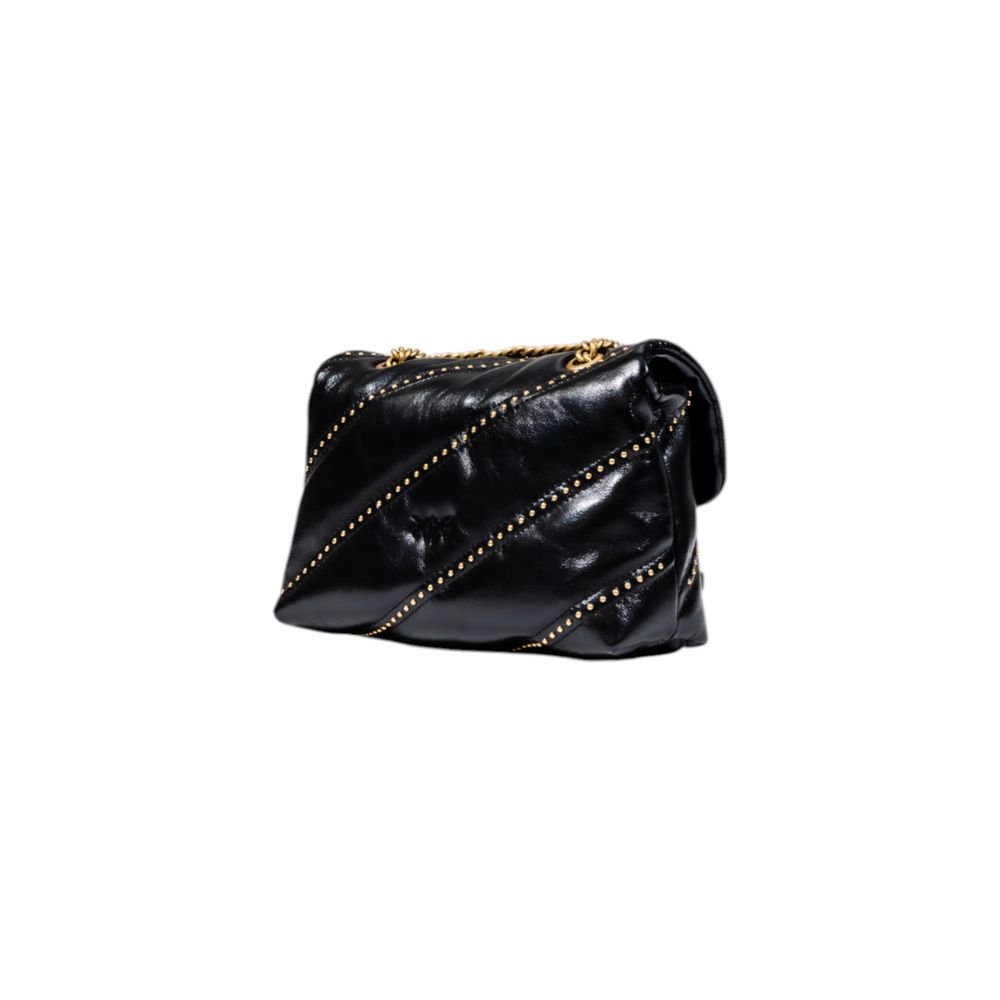 PINKO Schwarze Polyethylen-Handtasche