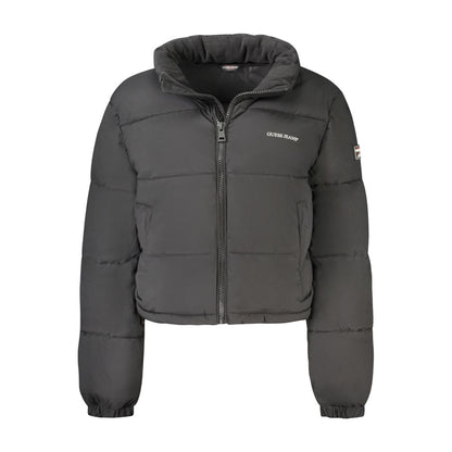 Guess Jeans Schwarze Polyesterjacken &amp; Mäntel