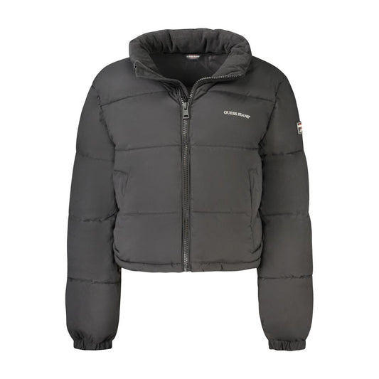 Guess Jeans Schwarze Polyesterjacken &amp; Mäntel